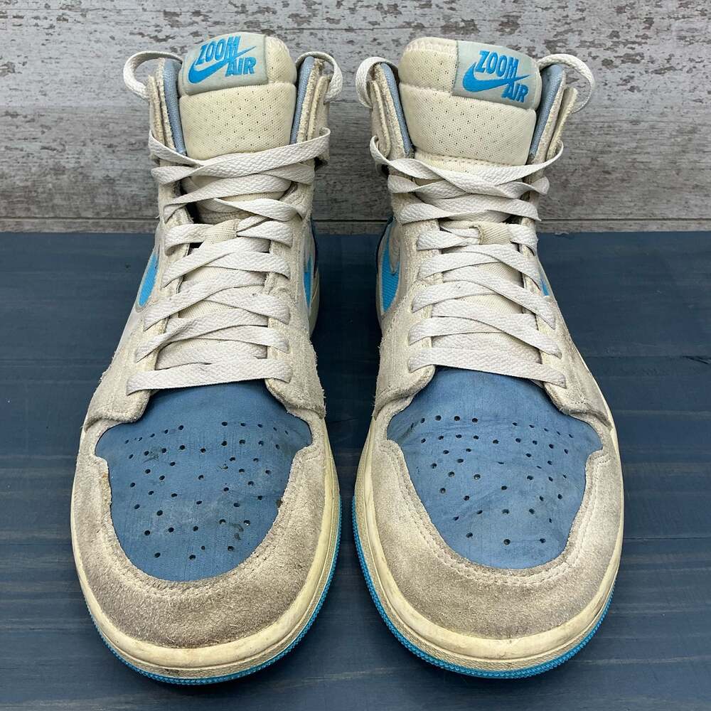 Jordan 1 High Zoom CMFT 2 Sail Dk Powder Blue DV1307-104 Men's Size 10 - Picture 3 of 10